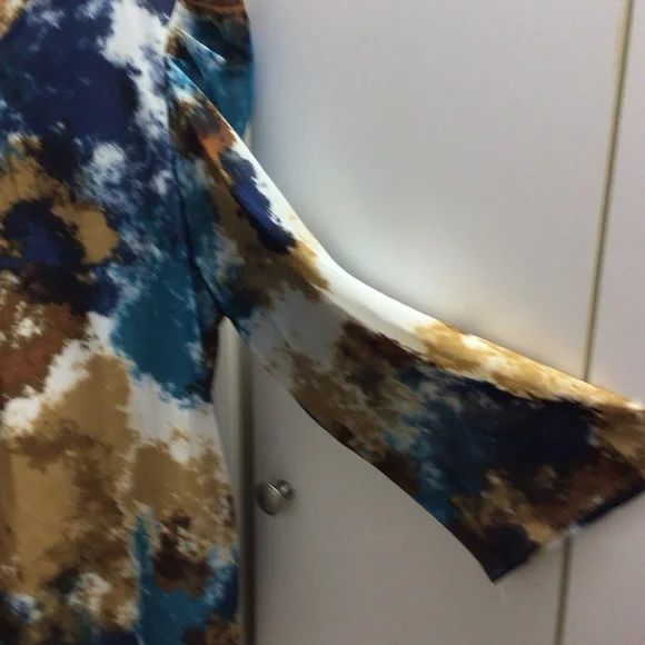 Calvin Klein Multicolor Abstract Blouse - Picture 8 of 13